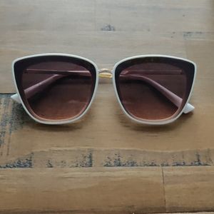 Aldo white sunglasses